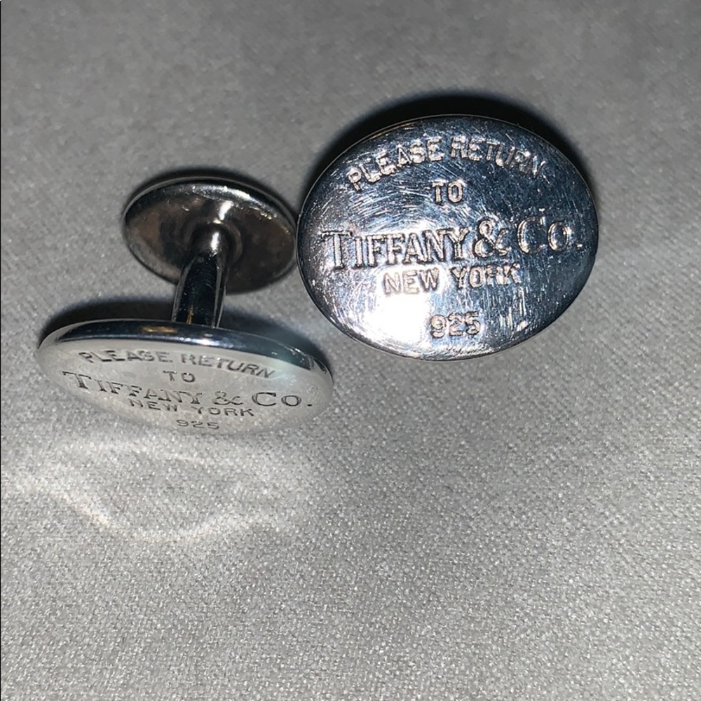 Please Return to Tiffany Oval Cuff Links